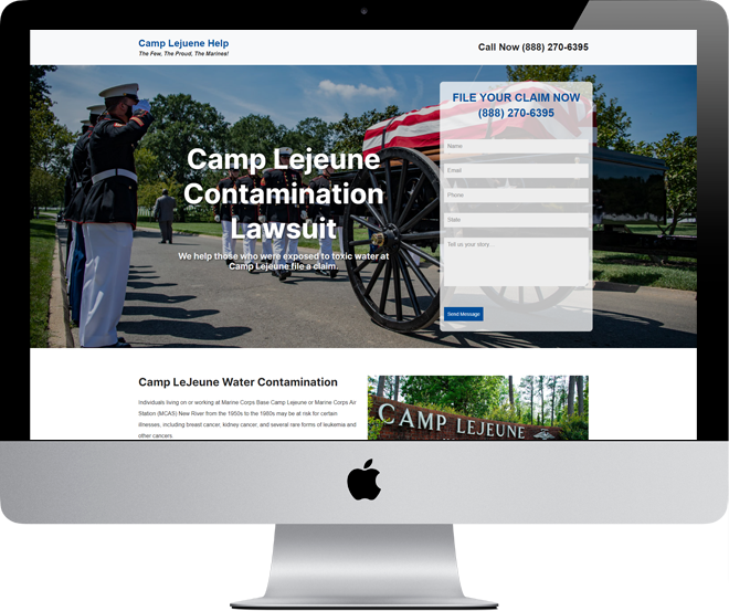 Camp Lejeune Help Mockup